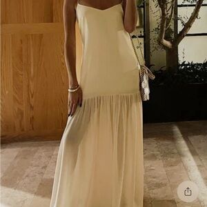 Show Me Your MuMu Dalia Pale Yellow Maxi Dress